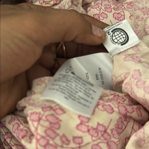 GANNI Tapioca Floral Wrap Top size 34 US size 2 in pink - Picture 9 of 11